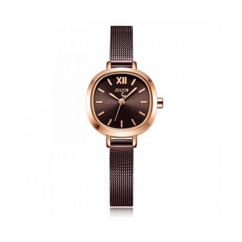 Đồng Hồ Nữ JS-024B Kính Sapphire Julius Star Dây Nam Châm (2 Màu)