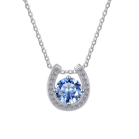 Dây Chuyền ESME ESHK053B Kim Cương Đá Moissanite Bạc 925 Xi Kim 5 lớp
