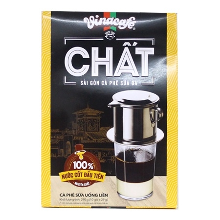 Cà Phê Sữa Hòa Tan CHẤT Vinacafe Hộp 290g (10 gói)