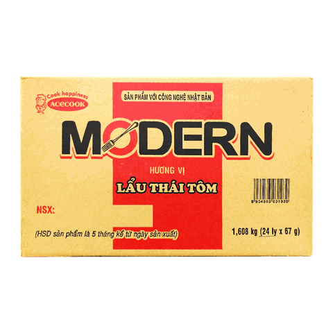 Mì ly Modern lẩu Thái tôm 67g
