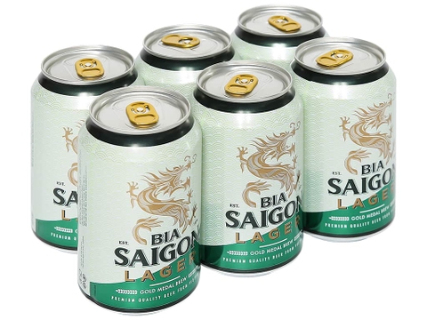 Bia Sài Gòn Lager lon 330ml