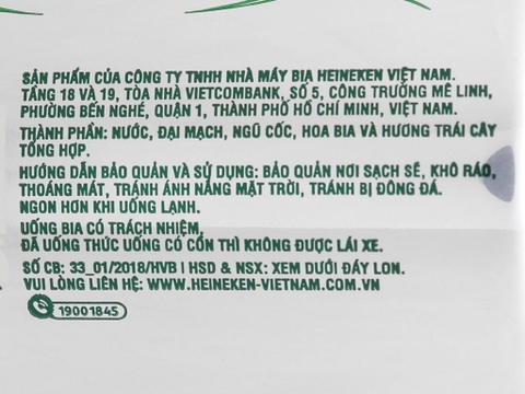 Bia Larue Special lon 330ml màu xanh