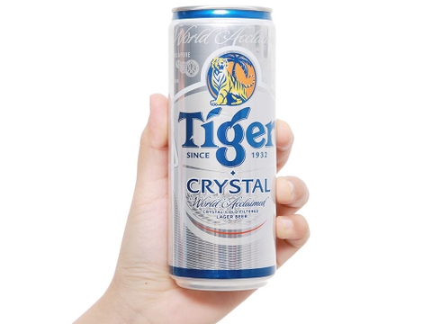 Bia Tiger Crystal lon cao 330 ml