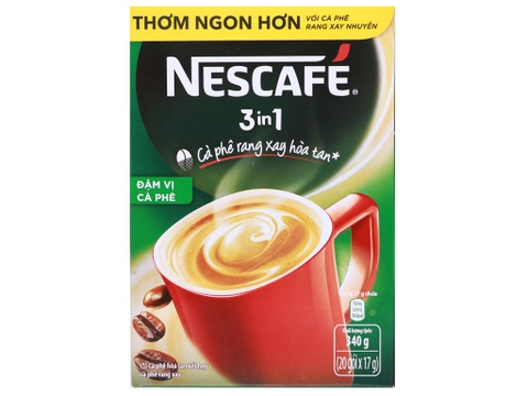 Cà phê rang xay hòa tan Nescafé 3in1 đậm vị cà phê hộp 340g
