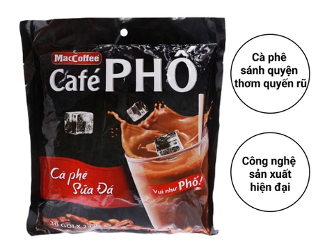 Cà phê sữa đá hòa tan Café Phố bịch 720g (30 gói x 24g)