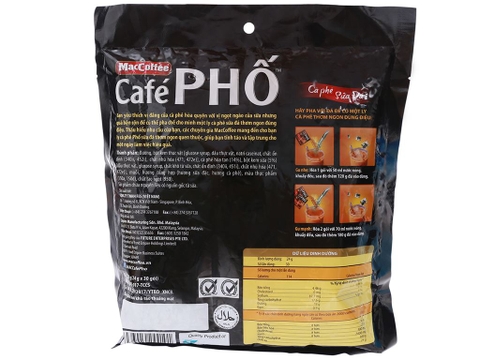 Cà phê sữa đá hòa tan Café Phố bịch 720g (30 gói x 24g)