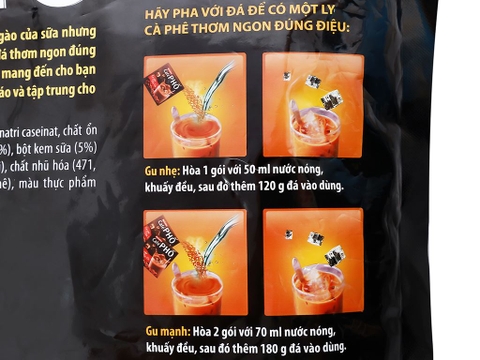 Cà phê sữa đá hòa tan Café Phố bịch 720g (30 gói x 24g)
