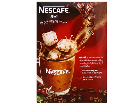 Cà phê sữa hòa tan Nescafé 3in1 đậm vị cà phê hộp 340g