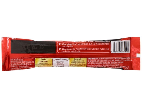 Cà phê sữa hòa tan Nescafé 3in1 đậm vị cà phê hộp 340g