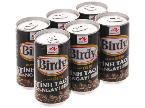 Cà phê đen Birdy lon 170ml