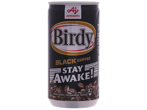 Cà phê đen Birdy lon 170ml