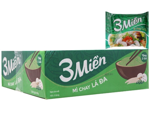 Mì 3 Miền chay lá đa gói 65g