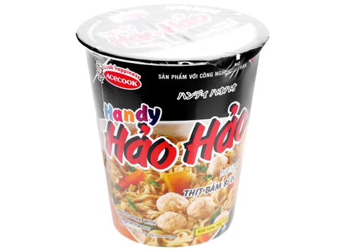 Mì ly Hảo Hảo Handy thịt bằm bí đỏ 68g