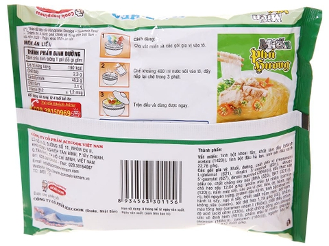 Miến Phú Hương vị sườn heo gói 55g