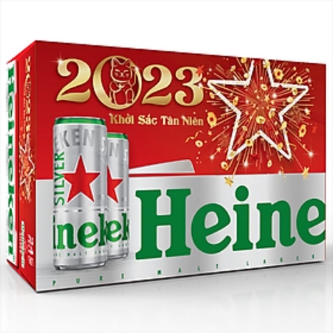 Bia Heinneken Silver lon 330 ml