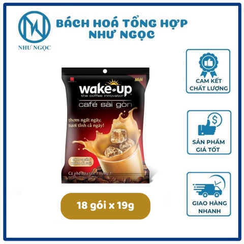 Cà Phê Hòa Tan Wake-up Café Sài Gòn 3 Trong 1