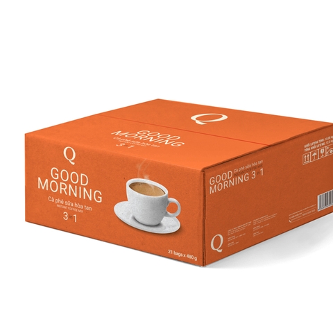 Cafe Sữa Hòa Tan 3 In 1 GOOD MORNING Uống Liền Trần Quang
