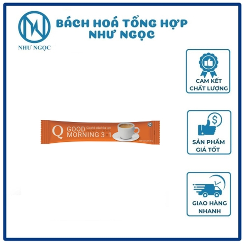 Cafe Sữa Hòa Tan 3 In 1 GOOD MORNING Uống Liền Trần Quang