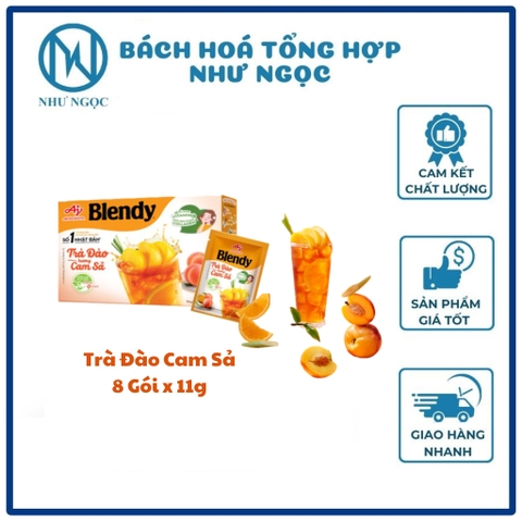 TRÀ BLENDY - Trà Đào Cam Sả/ Trà Sữa