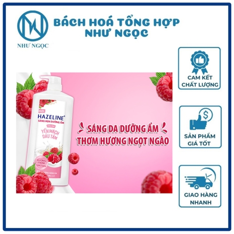 Sữa tắm dưỡng ẩm sáng da Hazeline 995ml (1kg) - Bách Hóa Tổng Hợp Như Ngọc