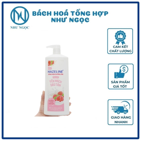 Sữa tắm dưỡng ẩm sáng da Hazeline 995ml (1kg) - Bách Hóa Tổng Hợp Như Ngọc