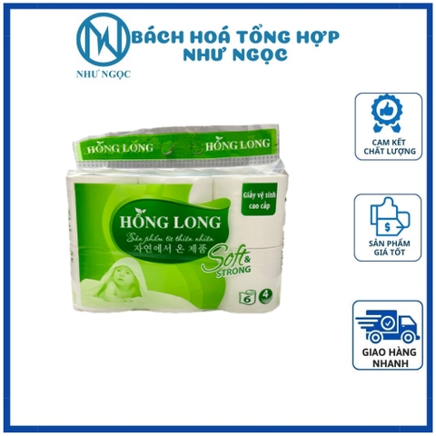 Giấy Vệ Sinh Hồng Long/ Vina Roll Không Lõi - Bách Hóa Tổng Hợp Như Ngọc
