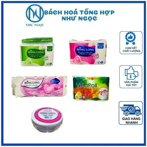 Giấy Vệ Sinh Hồng Long/ Vina Roll Không Lõi - Bách Hóa Tổng Hợp Như Ngọc