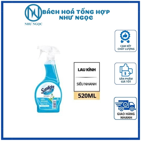 Nước Lau Bếp/ Lau Kính Đa Năng Sunlight Chai 500ml - Bách Hóa Tổng Hợp Như Ngọc
