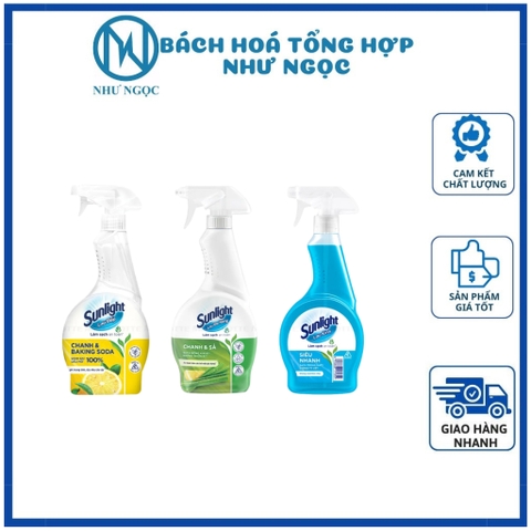 Nước Lau Bếp/ Lau Kính Đa Năng Sunlight Chai 500ml - Bách Hóa Tổng Hợp Như Ngọc