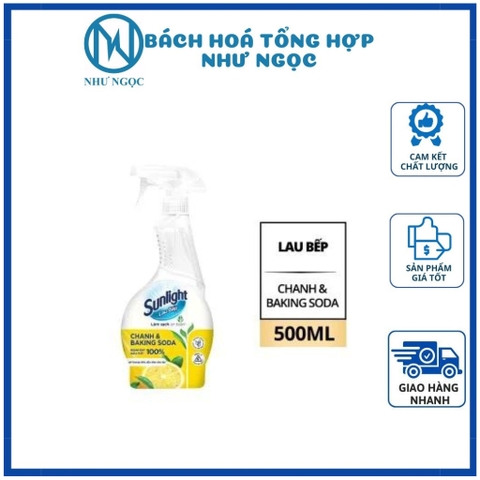 Nước Lau Bếp/ Lau Kính Đa Năng Sunlight Chai 500ml - Bách Hóa Tổng Hợp Như Ngọc
