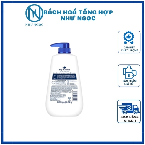 Sữa Tắm Dưỡng Thể Dove Dưỡng Ẩm Chuyển Sâu Chai Vòi 500g - Bách Hóa Tổng Hợp Như Ngọc