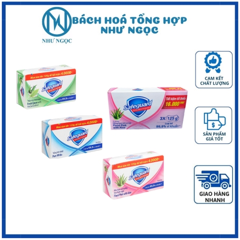 Xà Bông Cục SafeGuard Diệt Khuẩn 125g - Bách Hóa Tổng Hợp Như Ngọc