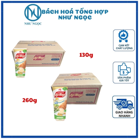 Thùng Xốt Aji - Mayo Tuýp Vị Nguyên Bản - Bách Hóa Tổng Hợp Như Ngọc