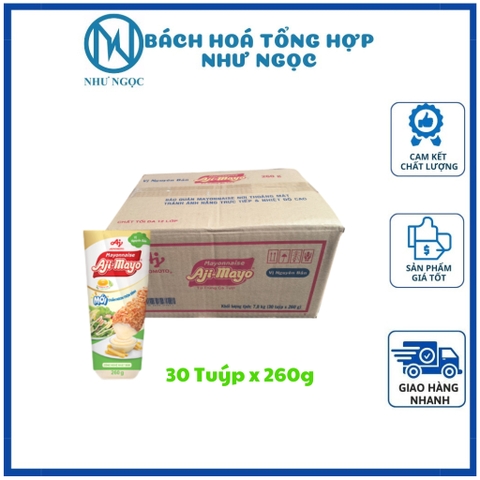 Thùng Xốt Aji - Mayo Tuýp Vị Nguyên Bản - Bách Hóa Tổng Hợp Như Ngọc