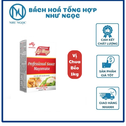THÙNG 12 HỘP - Xốt Aji Mayo Hộp 1Kg - Bách Hóa Tổng Hợp Như Ngọc