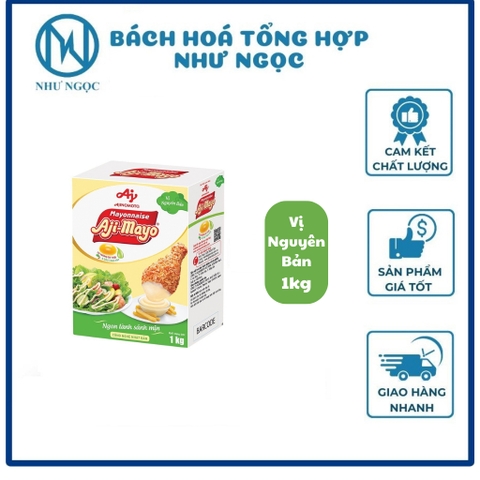 THÙNG 12 HỘP - Xốt Aji Mayo Hộp 1Kg - Bách Hóa Tổng Hợp Như Ngọc