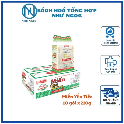 Thùng 10 Túi Miến Phú Hương Yến Tiệc 210g - Bách Hóa Tổng Hợp Như Ngọc