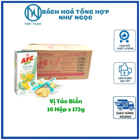 THÙNG 16 HỘP Bánh Quy AFC 172g Các Vị - Bách Hóa Tổng Hợp Như Ngọc