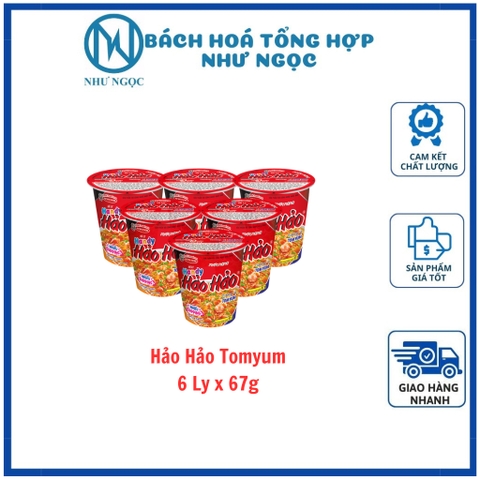 Combo 6 Ly - Mì Hảo Hảo Ly 67g - Bách Hóa Tổng Hợp Như Ngọc