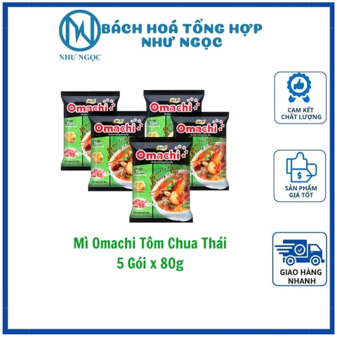 Combo 5 Gói Mì Omachi/Siukay/Đệ Nhất/ Lẩu Thái/ Hảo Big - Bách Hóa Tổng Hợp Như Ngọc