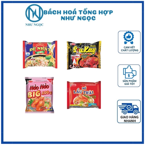 Combo 5 Gói Mì Omachi/Siukay/Đệ Nhất/ Lẩu Thái/ Hảo Big - Bách Hóa Tổng Hợp Như Ngọc