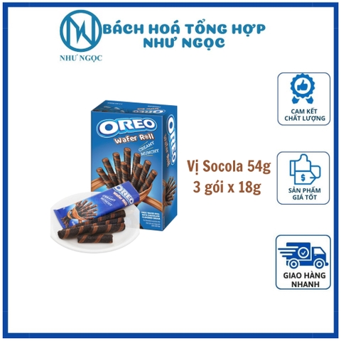 Bánh Quế Oreo Wafer Roll Hộp 54g - Bách Hóa Tổng Hợp Như Ngọc