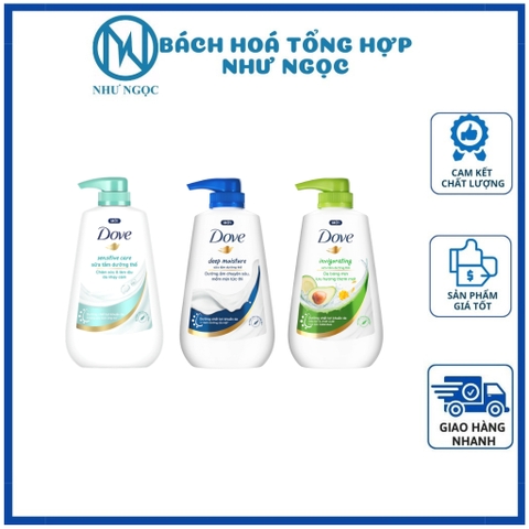 Sữa Tắm Dưỡng Thể Dove Dưỡng Ẩm Chuyển Sâu Chai Vòi 500g - Bách Hóa Tổng Hợp Như Ngọc