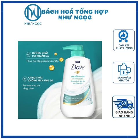 Sữa Tắm Dưỡng Thể Dove Dưỡng Ẩm Chuyển Sâu Chai Vòi 500g - Bách Hóa Tổng Hợp Như Ngọc