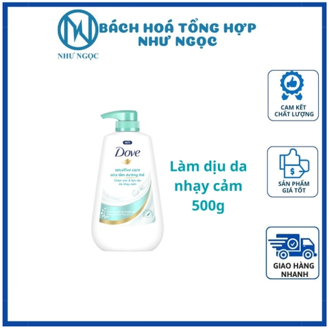 Sữa Tắm Dưỡng Thể Dove Dưỡng Ẩm Chuyển Sâu Chai Vòi 500g - Bách Hóa Tổng Hợp Như Ngọc