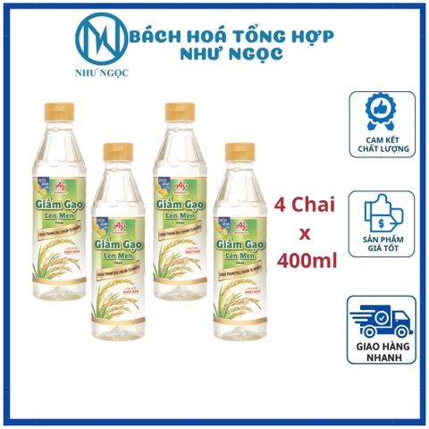 Giấm Gạo Lên Men Lisa Chai 400ml