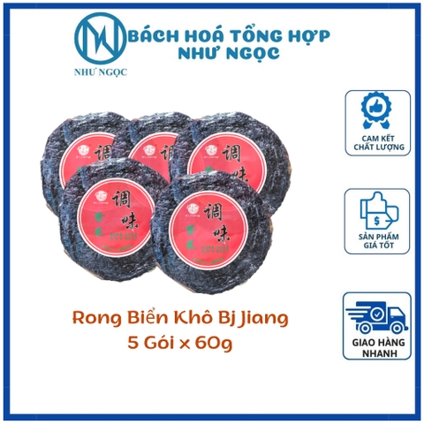Rong Biển Khô Bj Jiang Nấu Canh, Chấy Tỏi, Rong Mứt Gói 60g