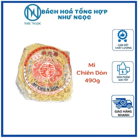 Mì Xào Giòn Châu Cường 490g Loại Chưa Chiên