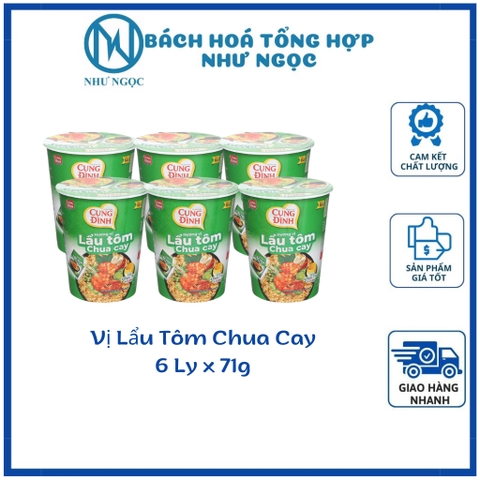 Mì Ly Khoai Tây Cung Đình Lẩu Tôm Chua Cay Ly 71g