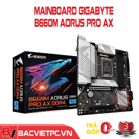Mainboard Gigabyte B660M AORUS PRO AX (Intel B660, LGA 1700, m-ATX, 4 khe Ram DDR4)